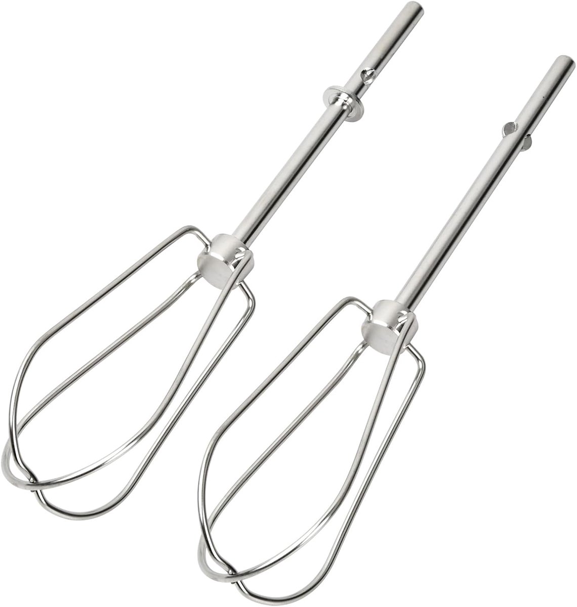Vervangende handmixer kloppers 18,5 cm - 2 stuks roestvrij staal voor eieren en slagroom