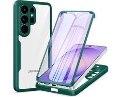 Phoona Beschermhoes voor Samsung Galaxy S26 Ultra 5G met transparante displaybeschermfolie, 360 graden beschermhoes - ShopVlot