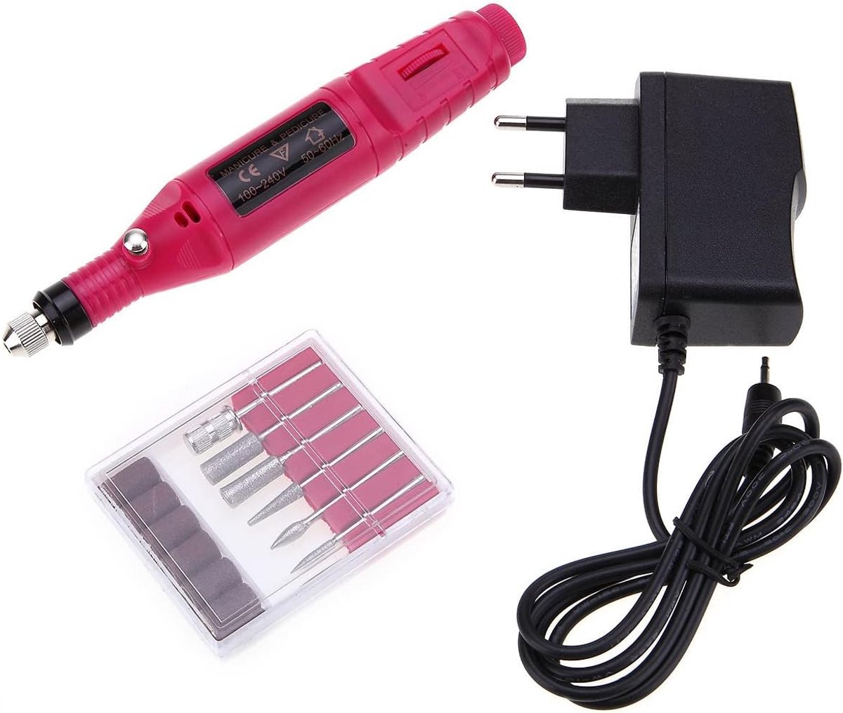 Ziyan Nail Cutter Electric Nail File Set Pedicure Manicure Nail Art 6 Bits 20,000 rpm - ShopVlot