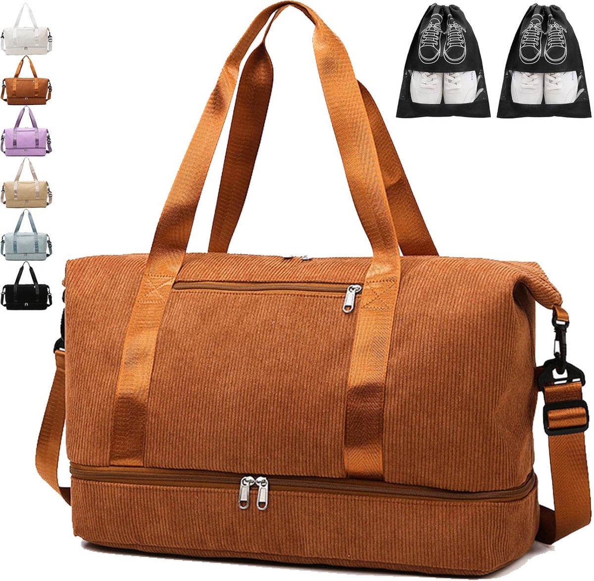 YOUYIKE Sports Bag for Men and Women, 20-35 Litres, Travel Bag with Shoe Compartment and Wet Compartment, Hand - ShopVlot