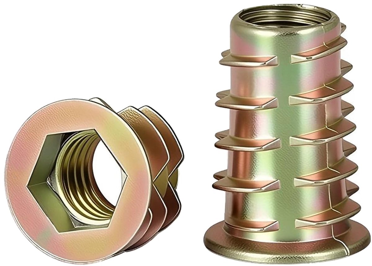 25pcs Thread Nut, M4 x 10mm Thread Inserts - ShopVlot
