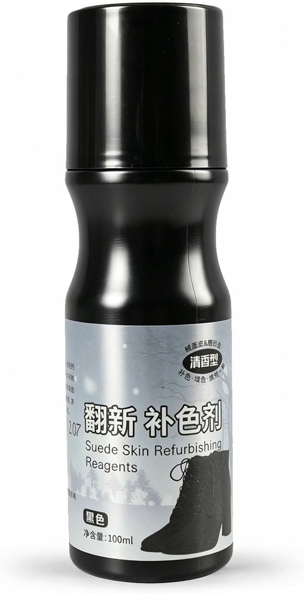Zwarte schoenpoets - vloeibare crème met spons-applicator - leerverzorging - formule op waterbasis - ShopVlot