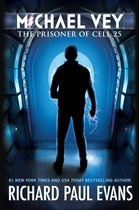 Boekomslag 'Michael Vey: The Prisoner of Cell 25' door Richard Paul Evans, silhouet van man met bliksem.