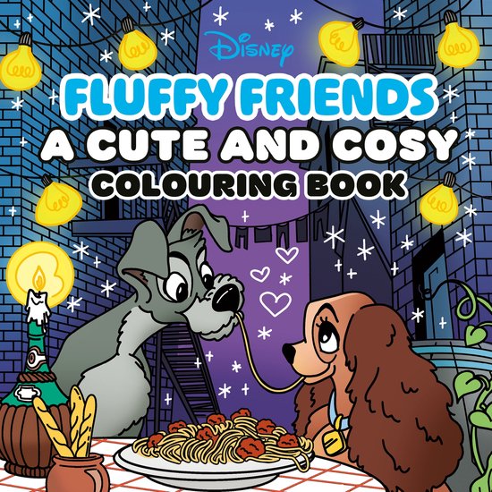 Cute and Cosy Colouring Books- Disney Fluffy Friends: A Cute ... - cover