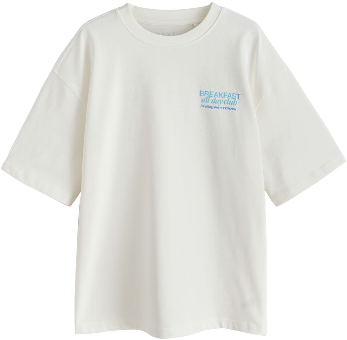 Next - Dames - T-shirt met bagelprint - Wit