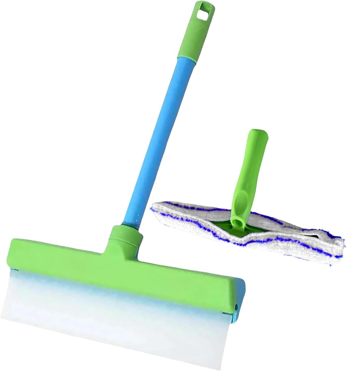 Badkamer Trekker - Raam Schraper - Streeploos Reinigen - Uitschuifbare Steel - 30 cm - Blauw