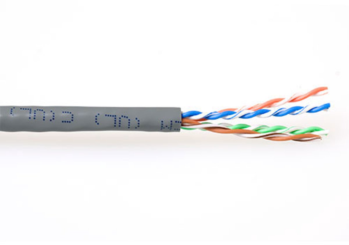 Patchkabel CAT6 UTP soepel rol 305M grijs