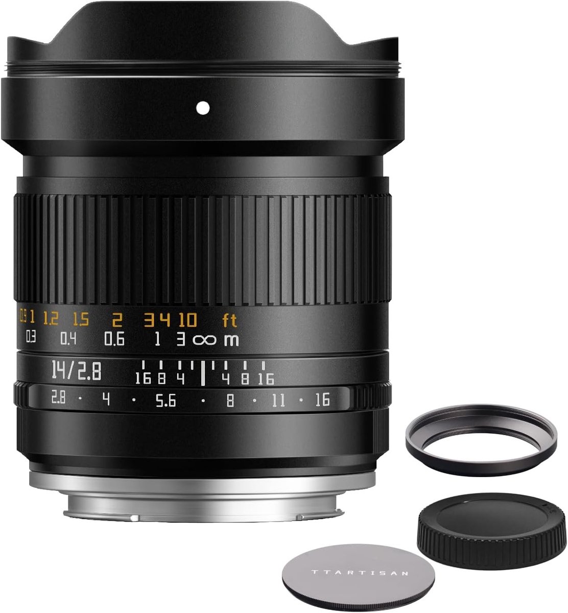 14mm F2.8 Full Frame Ultra Groothoeklens met MF ASPH en 114° Kijkhoek voor E-Mount Camera's, Geschikt voor A7, A9 en A6000 Series met 77mm Filterhouder