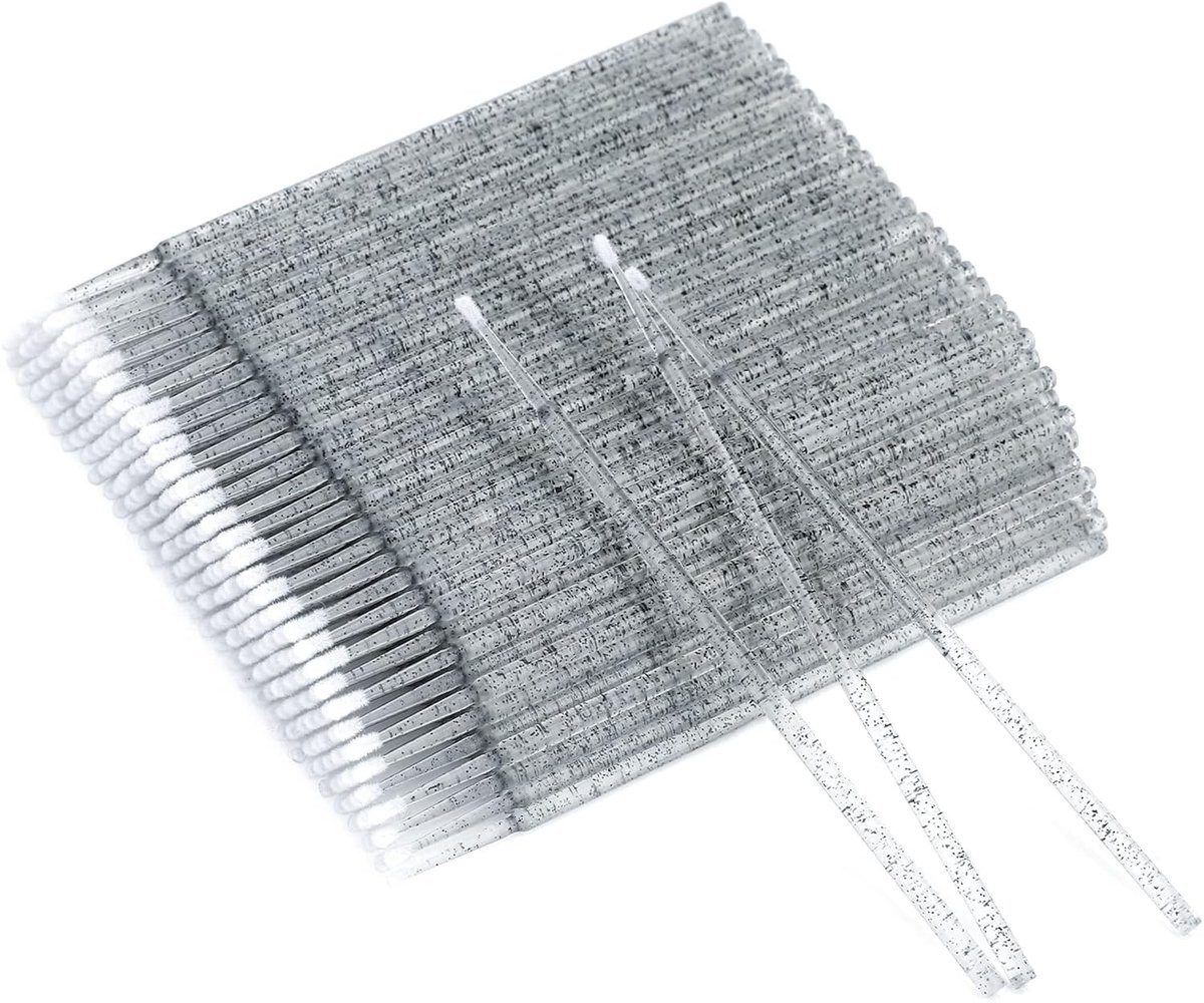 Pack van 200 Wegwerp Microborstels voor Wimperextensions, Perfect voor Schoonmaken en Aanbrengen