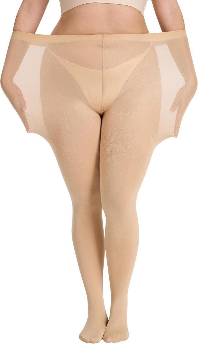 Thermische Legging voor Dames, Opaque Oanty met Hoge Taille, Plus Size Microfiber 70 Denier voor Comfort en Warmte, XL tot 4XL