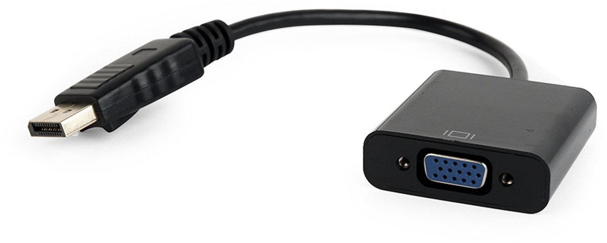 DisplayPort naar VGA adapterkabel zwart 15 cm