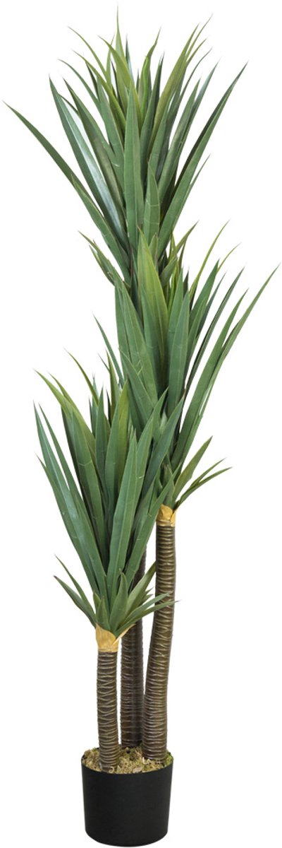 Decovego Kunstmatige Yucca Palm, Kunstplant, 150 cm, Palmlelie voor Thuis & Kantoor, Allergievriendelijk & Gemakkelijk te Verzorgen