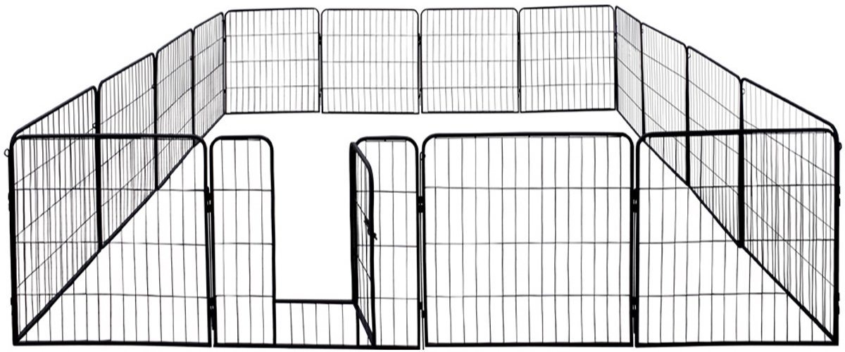 16-zijdige puppyren / dierenverblijf / buitenren / Petigi-kooi / puppyhek — 80 cm