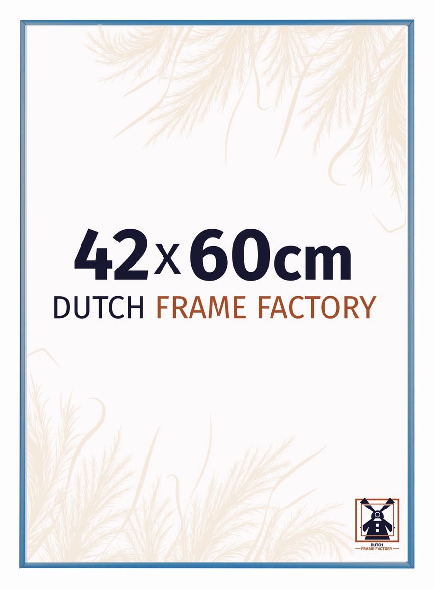 Fotolijst 42x60 cm - Aluminium - Staal Blauw - Kampen