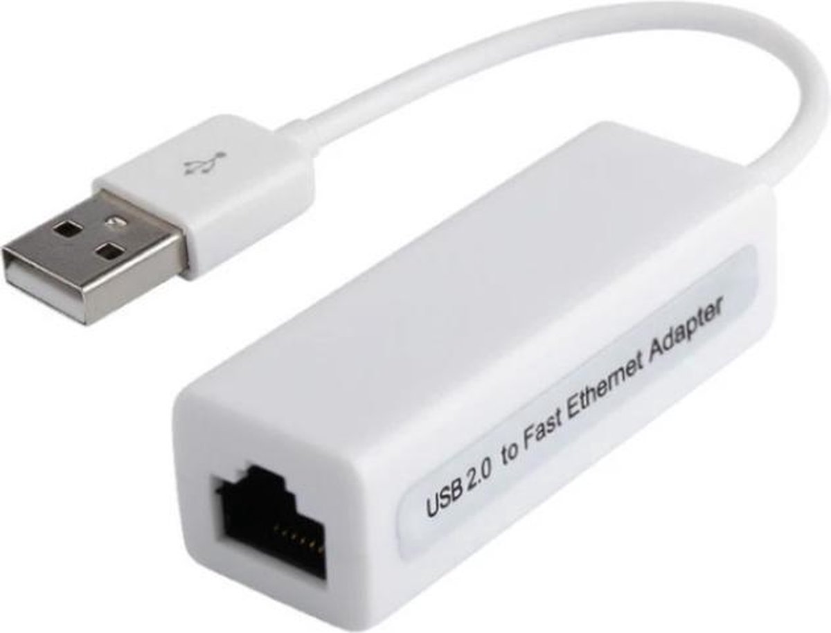Jumada's USB 2.0 Ethernet Adapter - USB naar RJ45 LAN Adapter - 10/100 Mbps Netwerkadapter