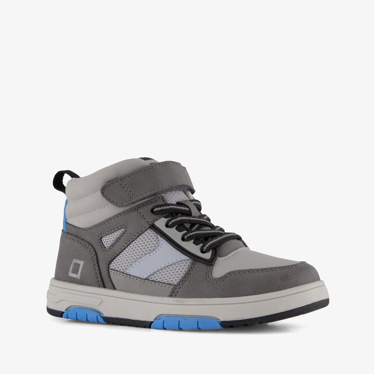 Blue Box hoge jongens sneakers grijs blauw - Maat 30