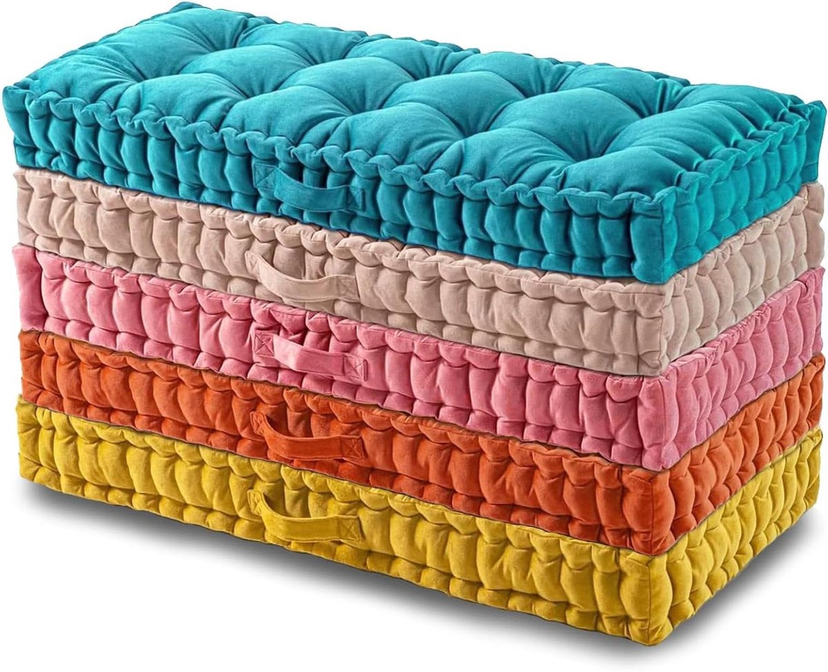 Bank en ligbedkussen - Zitkussen op maat - Binnenmeubels comfort - Handgestikt ontwerp - 200 x 70 cm - Grijs