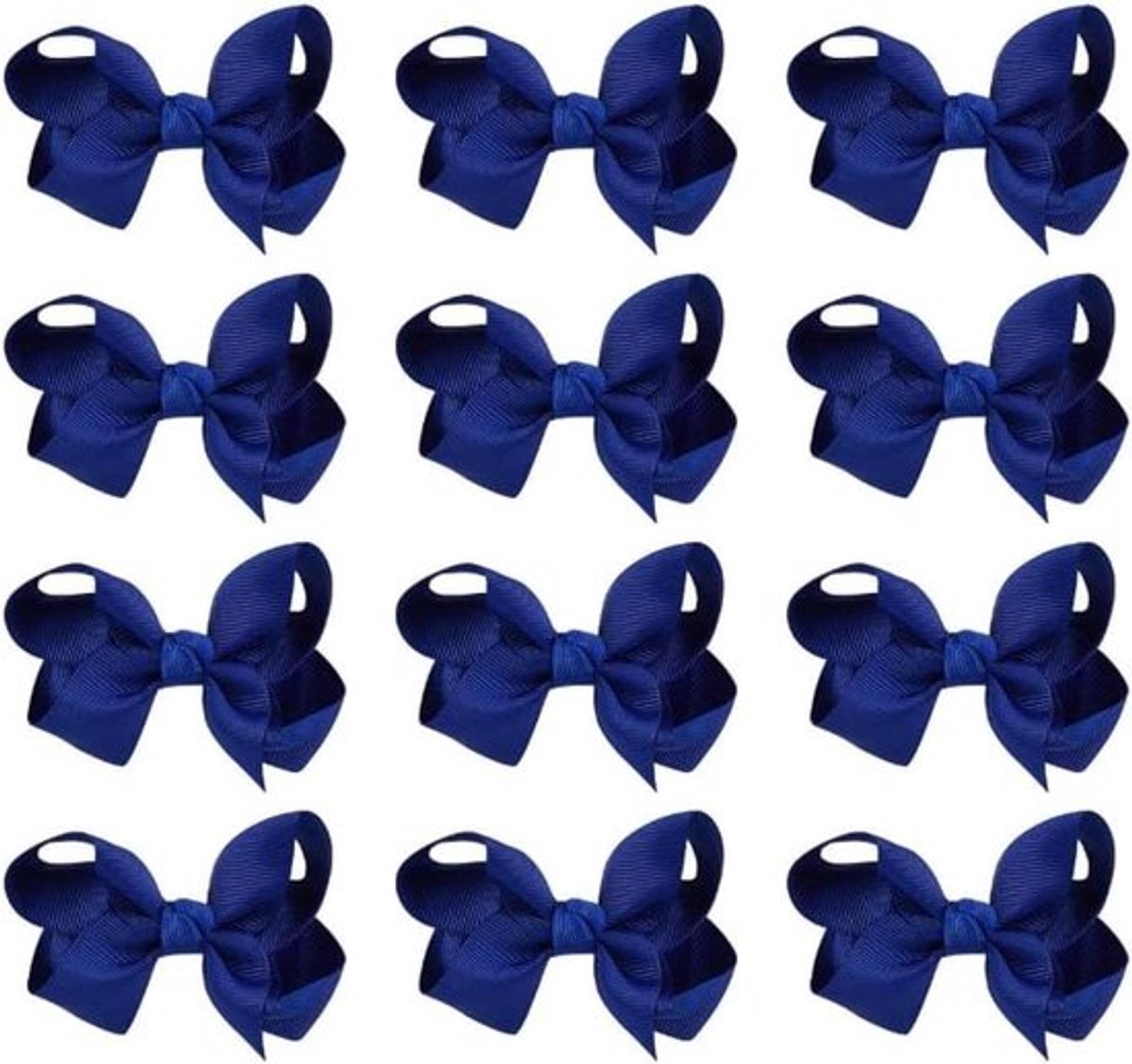20 stuks Kleine Haar Strikken Clip Vlinderdas Marineblauw - Haarspeldjes voor School