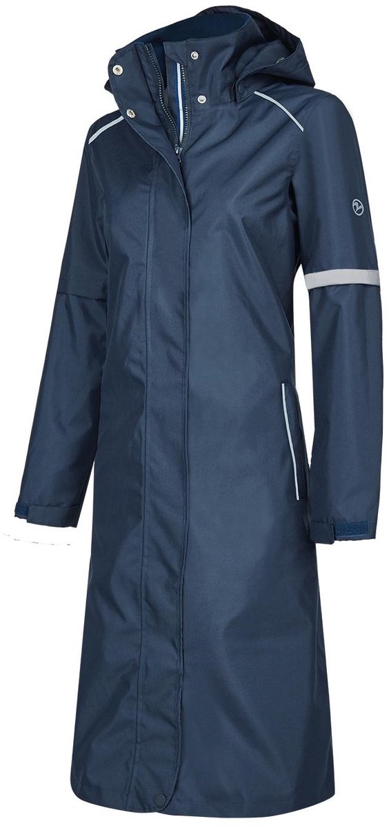 Busse Lange Regenjas Signy XS - Navy, Waterdichte Rijregenjas