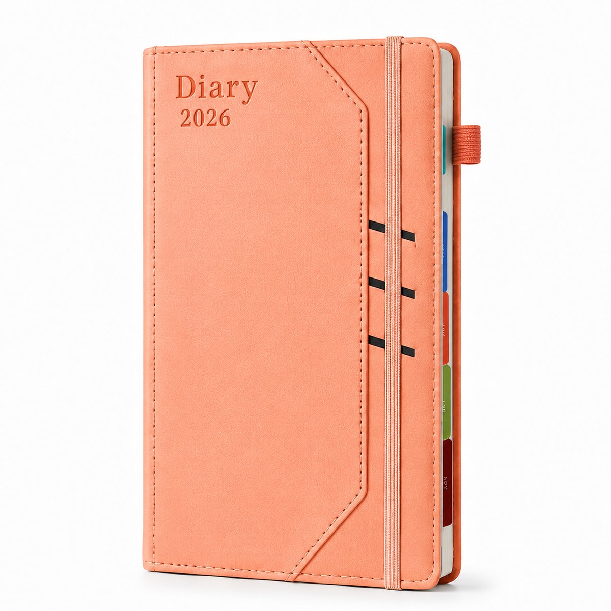 Agenda 2026 - A5 Dagplanner - Academische Planner van 2026 - Productiviteit Journal met Opbergvak - Hardcover Kalender voor School, Werk en Thuis - Roze