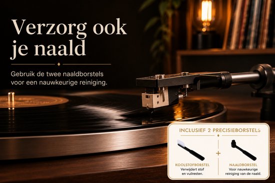 LunaLuxa - Schoonmaakset voor platen - 6 delig - antistatisch - vinyl cleaning kit - vinyl borstel - lp schoonmaakset - platenreiniger - platenborstel — afbeelding 4