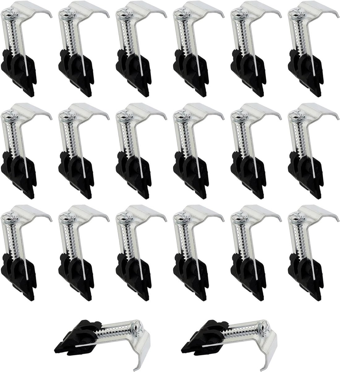 20 Stuks Onderbouw Wastafel Klemmen voor Keuken en Badkamer - Installatie en Reparatie Bevestigingsmateriaal voor Wastafels en Douchebakken