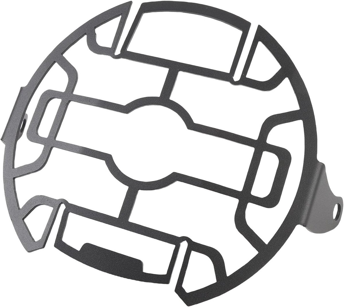 Motorfiets Koplamp Grill Cover voor Himalayan 450 2024 en Later - Zwart Metaal, Bescherming en Stijl