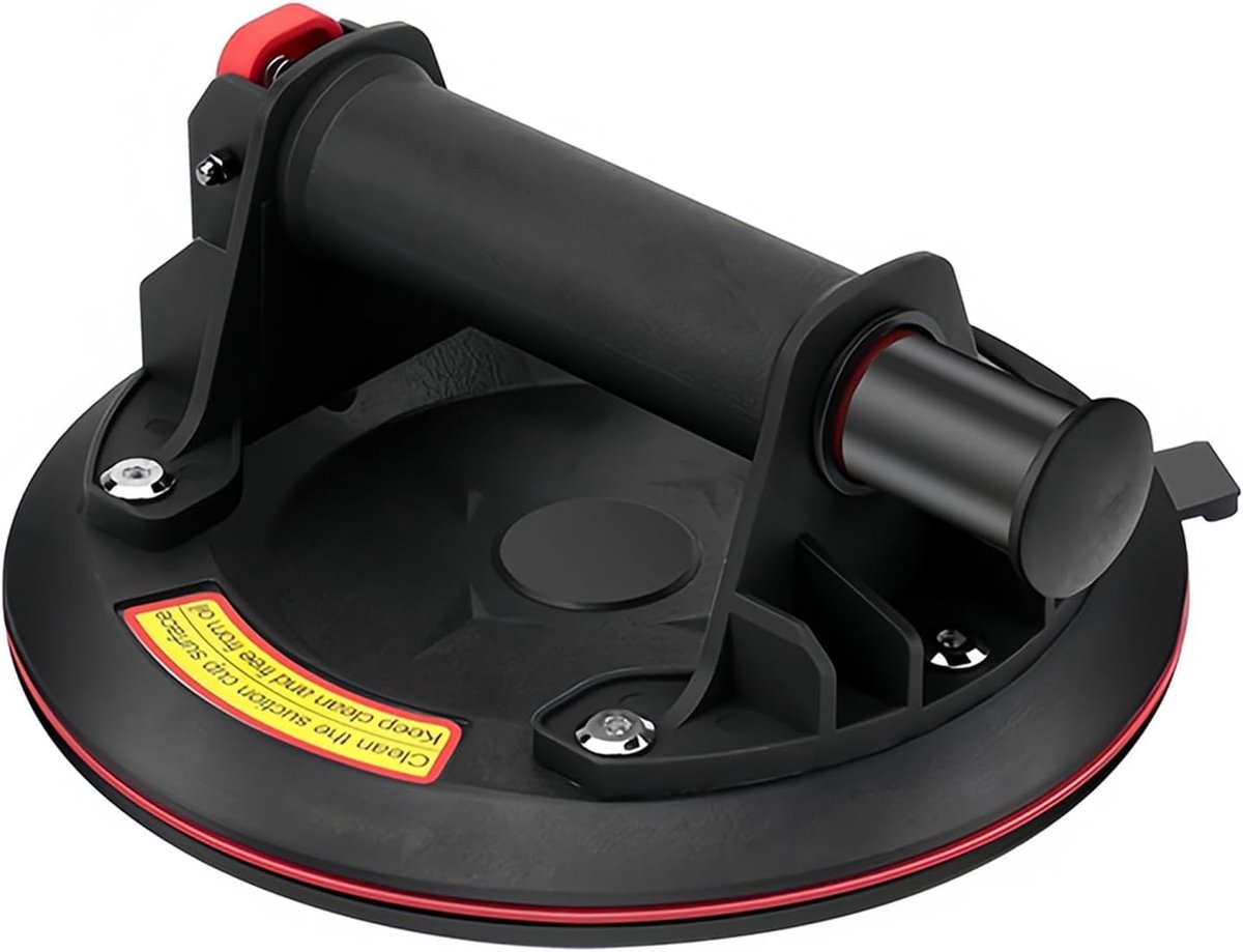 Vacuum Suction Cup voor Tegels en Glas - 20cm Hefkracht tot 200kg met Drukmeter voor Laminaat en Tegels