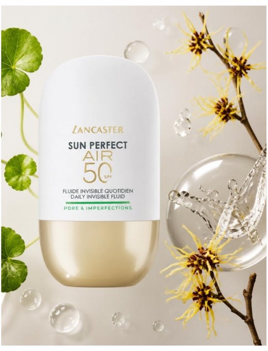 Lancaster Sun Perfect AIR 50 SPF dagelijkse onzichtbare fluid, pore & imperfections.