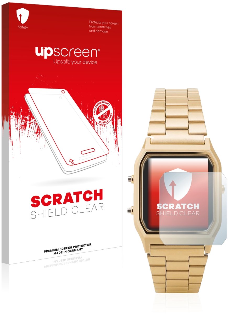 upscreen - Screenprotector voor Casio AQ-230GA - Folie Beschermfolie transparant