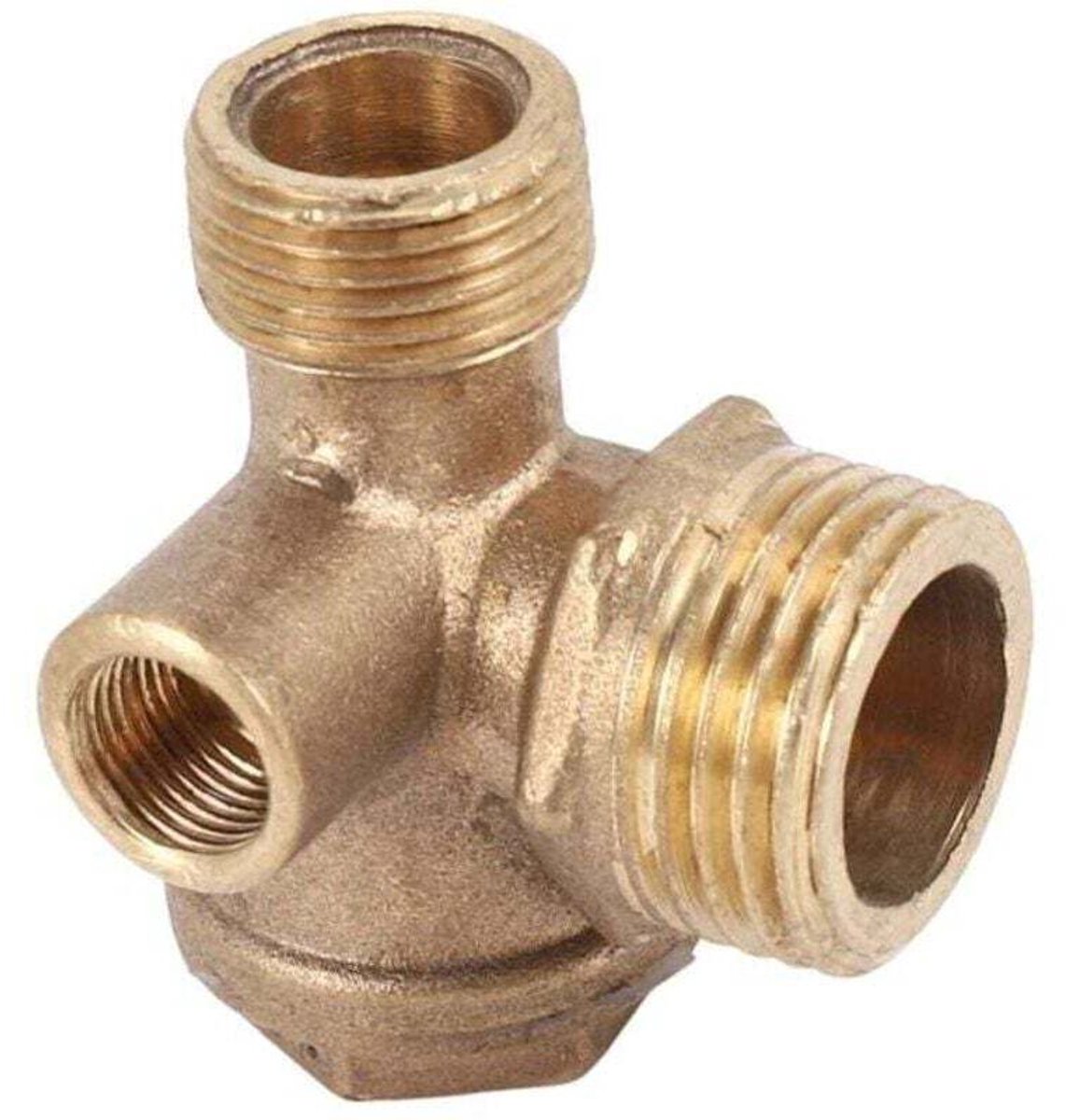 Een drieweg terugslagklep geschikt voor luchtcompressoren, directe aansluiting, klepopening: 20 mm 16 mm 10 mm -