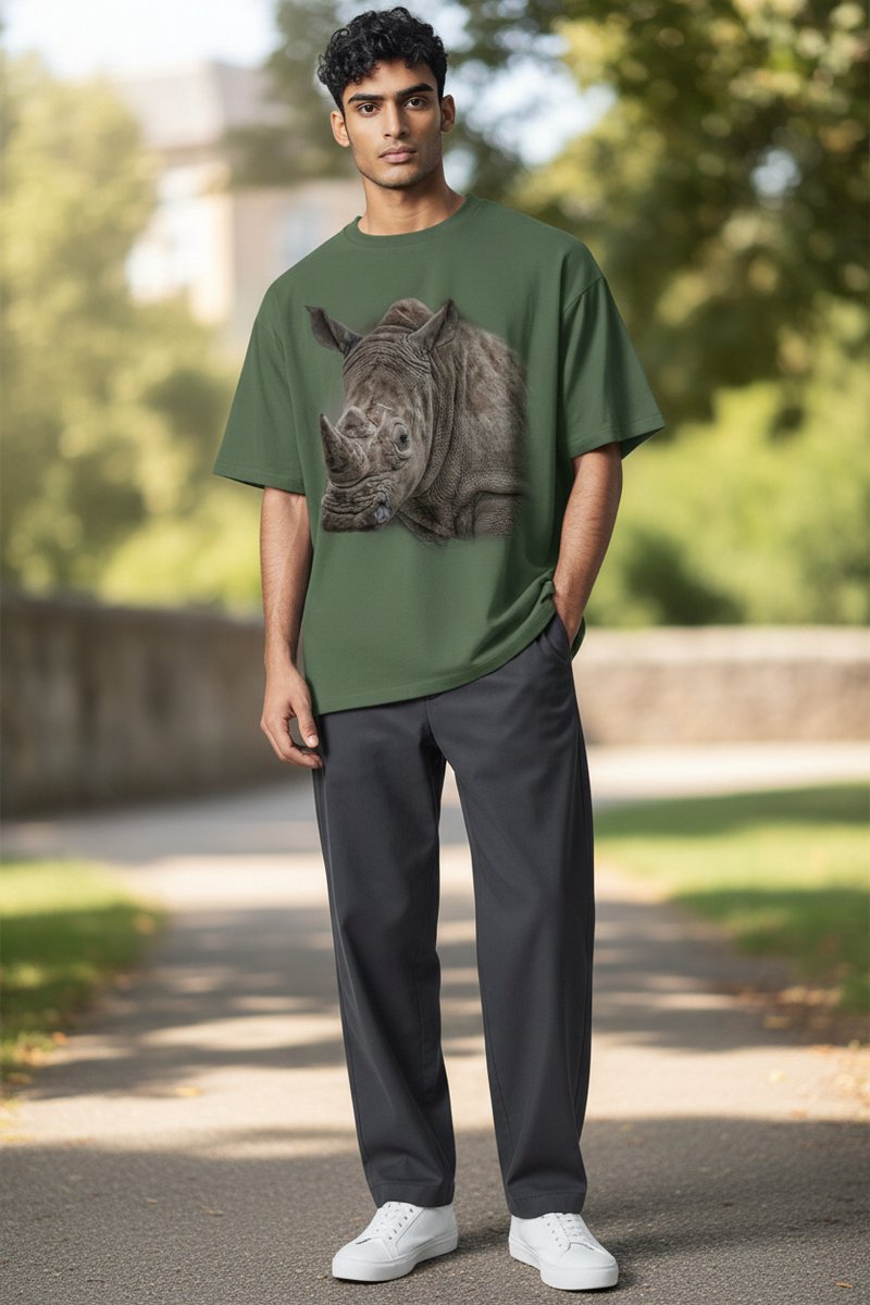 Neushoorn Spirit Of The Rhino The Coloured House T-shirt XXL