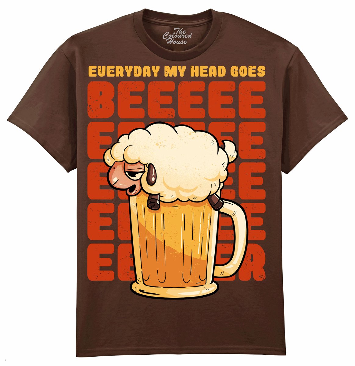 Bier Schaap Beer Sheep The Coloured House T-shirt XL