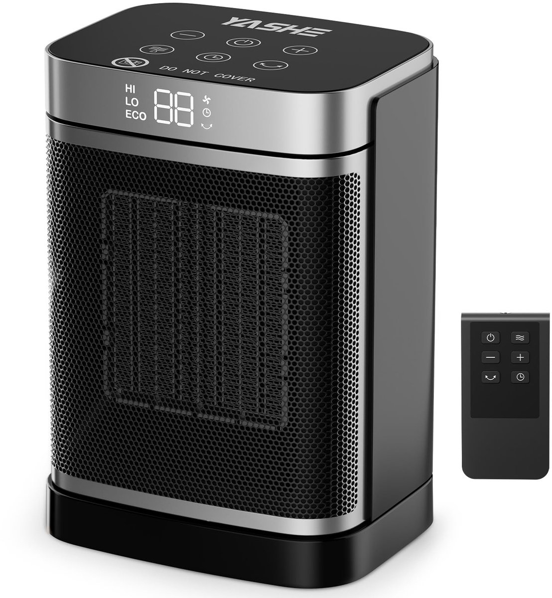 YASHE kachel - 1500 W - thermostaat - afstandsbediening