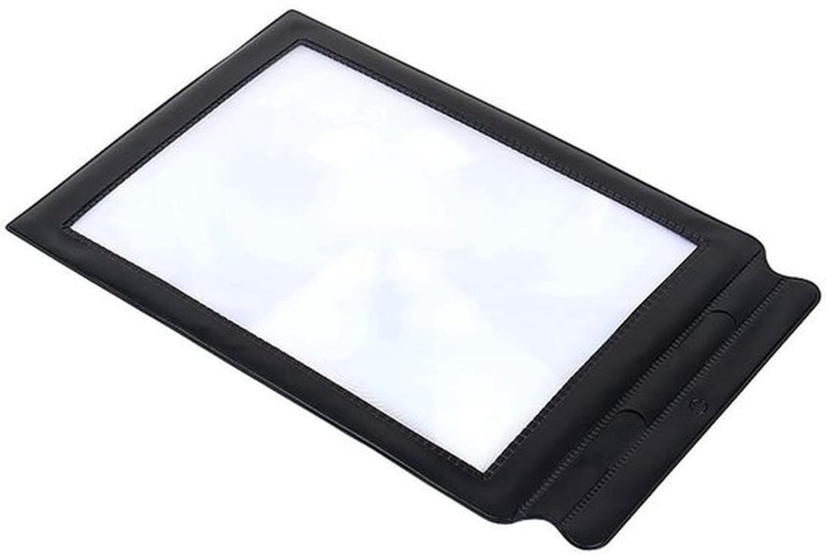 Vergrootglas 3-voudig - A4 Formaat - PVC-lens - Flexibel - Hoogwaardige Fresnel Lens - Ideaal voor Lezen - Vergrootblad