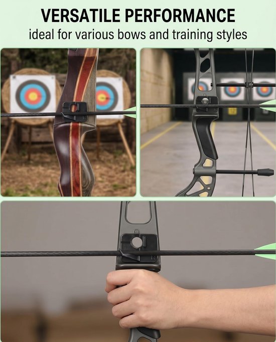 Pijlensteun 8x voor Recurve Boog, Kunststof met Antislip Achterkant, Voor Precisietraining en Jagen — afbeelding 3