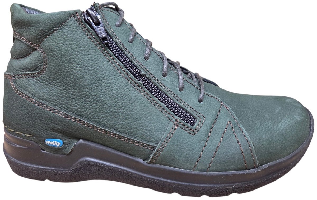 Wolky 0660611 719 Why Veterschoenen Groen Nubuck Dames - Groen - 44
