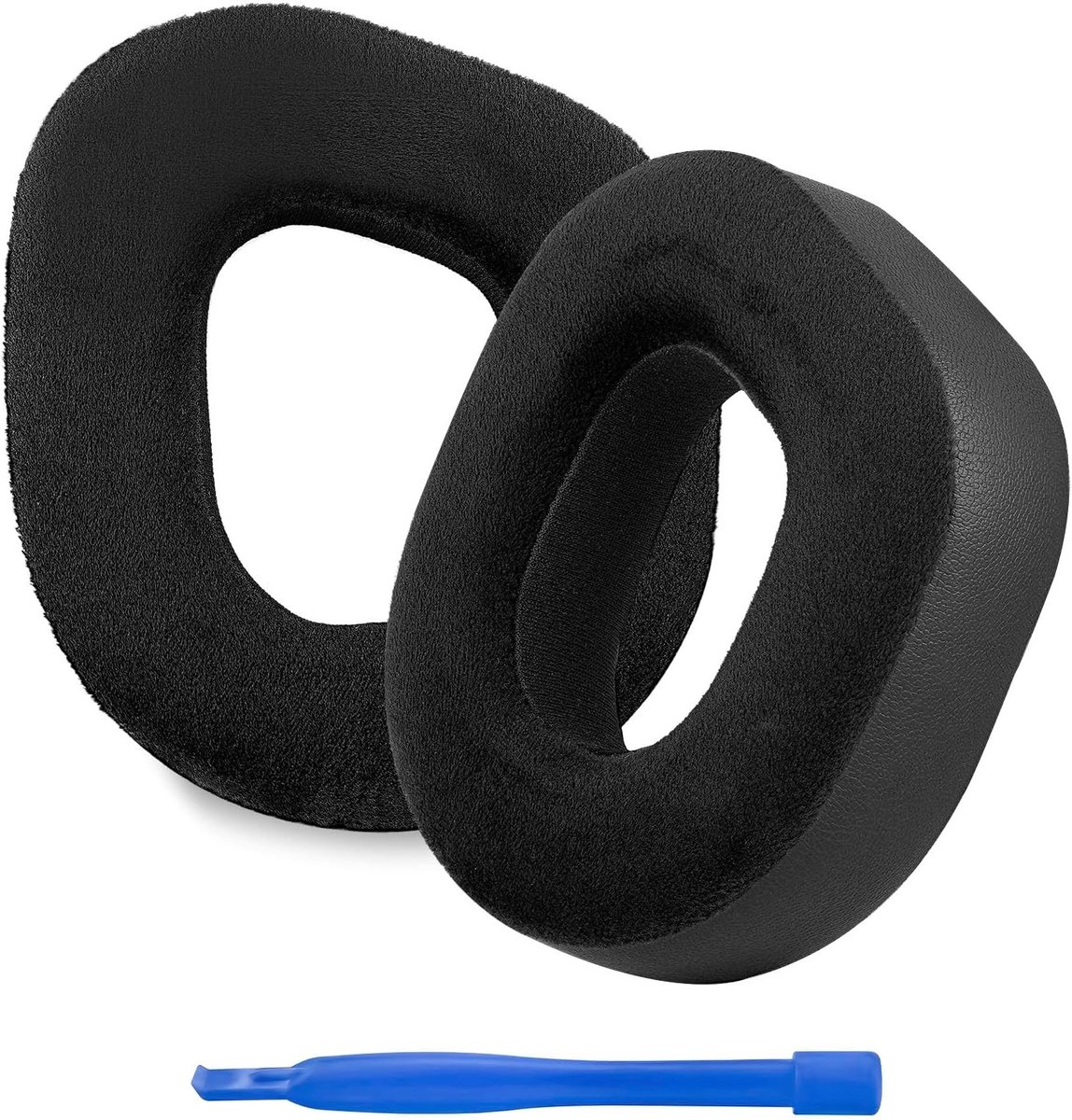 Vervangende Oorkussens voor Stealth 700 Gen 2 en Gen 2 MAX Hoofdtelefoons, Comfortabele Earpads, Zachte Oorkappen, Hybride Velours in Zwart