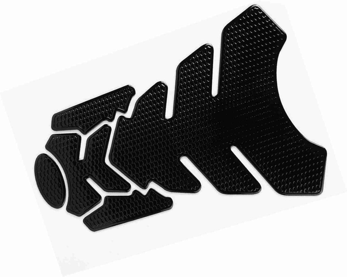 3D PVC Tanksticker voor Motorfiets, Zwart Tankbeschermer en Decoratie voor Motorrijders