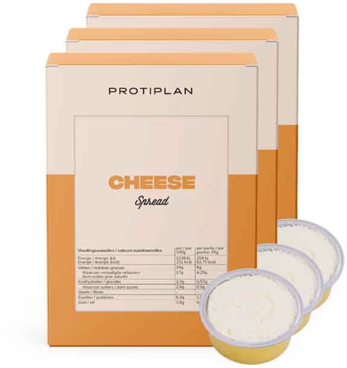 Protiplan - Smeerkaas - 14 x 25 g - Low carb - Eiwitrijk