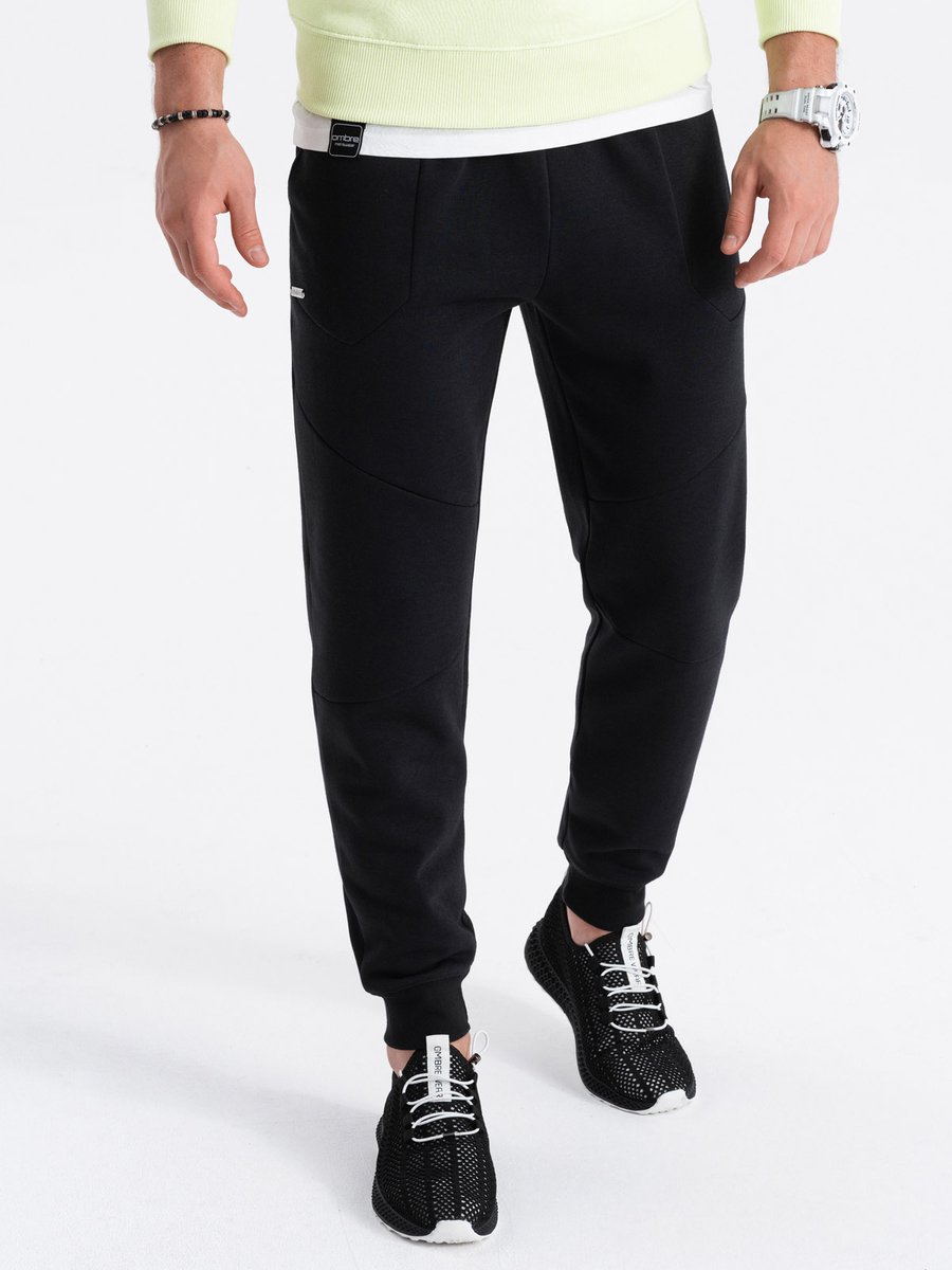 Ombre - Joggingbroek Heren - Zwart - Zachte Stof - Sportief