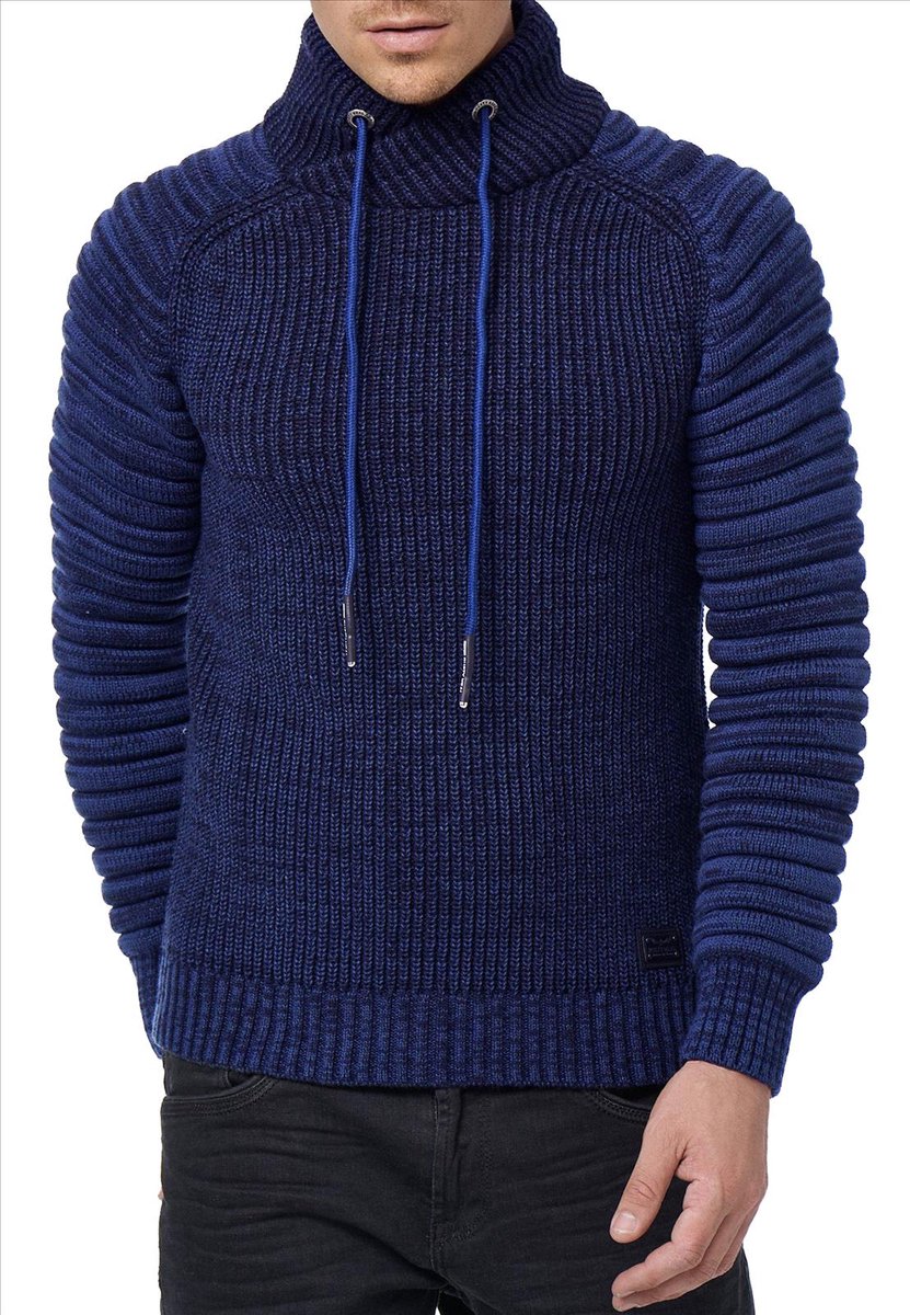 RustyNeal - Heren Trui - Indigo - Blauw - Coltrui