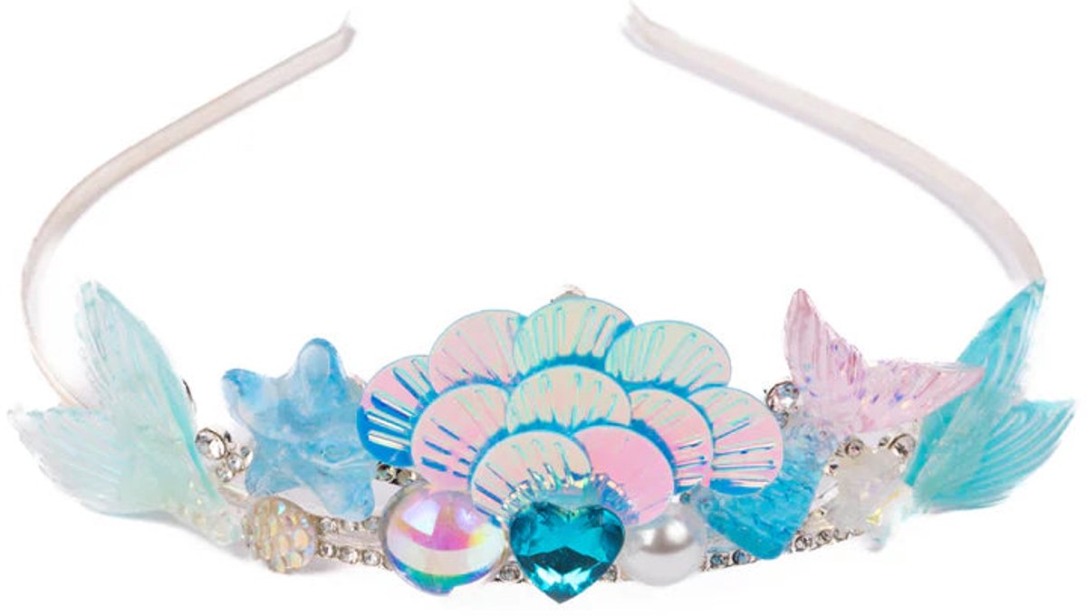 Great Pretenders Verkleedkledij Boutique Ocean Tiara/Diadeem - Blauw