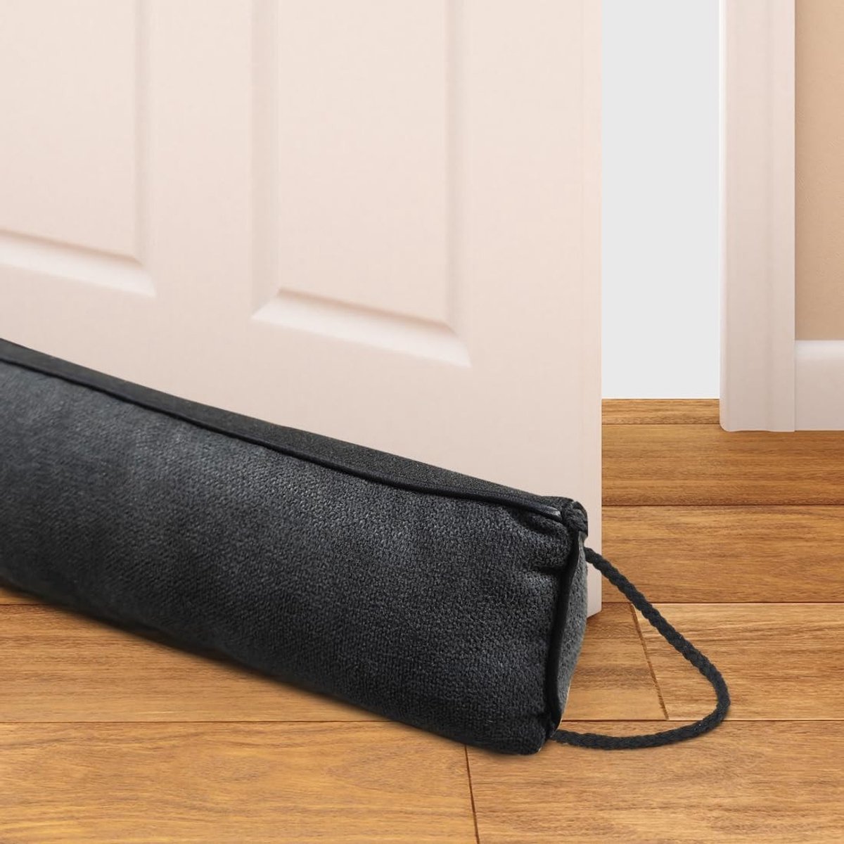 Tochtstopper - Grijs - 92 cm - Zware Driehoekvormige Luchtafdichting - Voor Deuren en Ramen