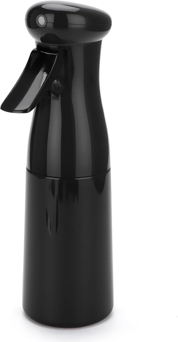 Watervernevelaar sprayfles - Zwart - 200 ml - Continue mist - Voor Planten en Haarstyling