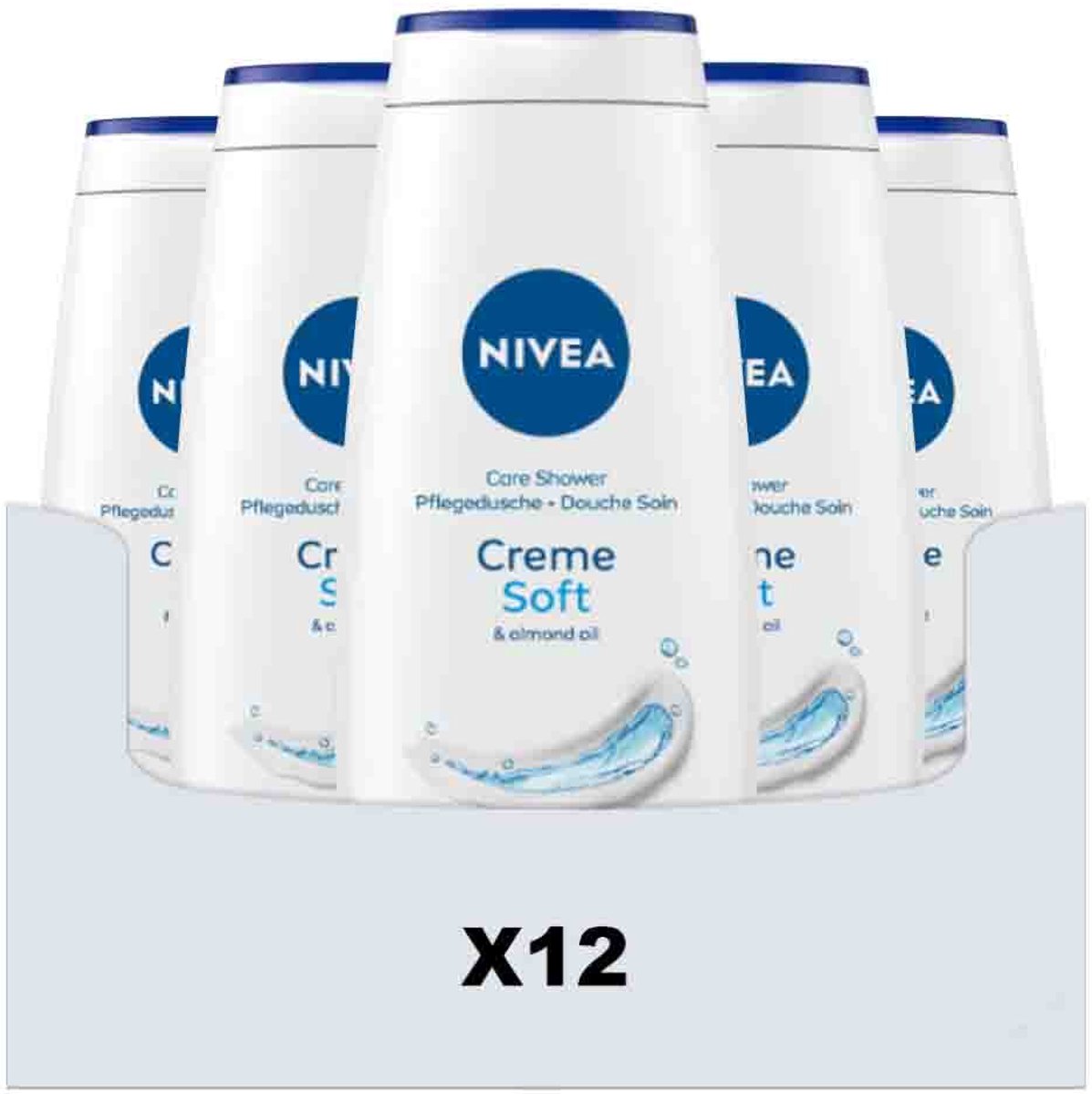 NIVEA Douchegel Creme Soft - 12 x 500 ml - Voordeelverpakking
