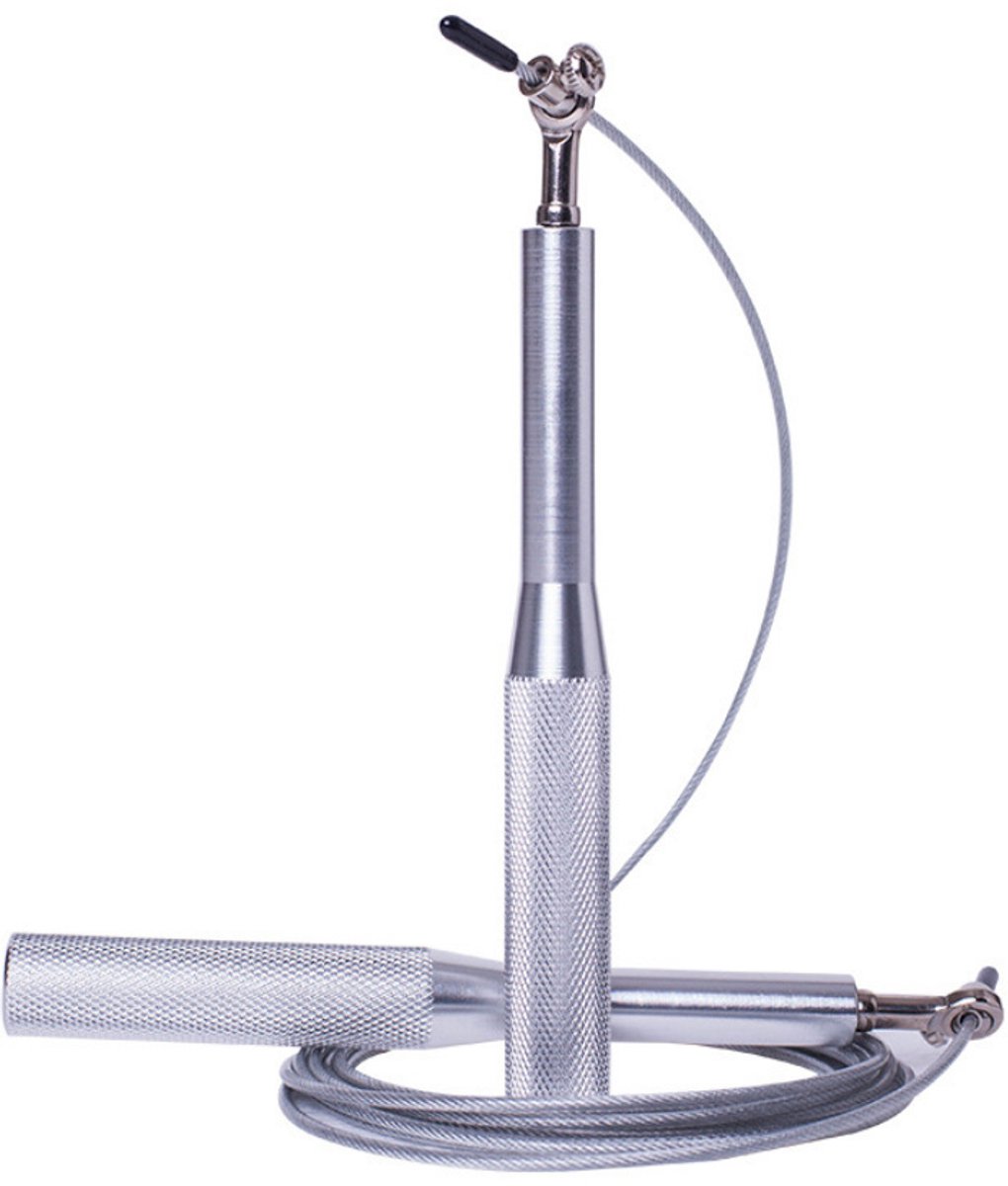 Verstelbaar springtouw - RVS springtouw - Springtouwen - 1 stuk - Zilverkleurig - CHPN
