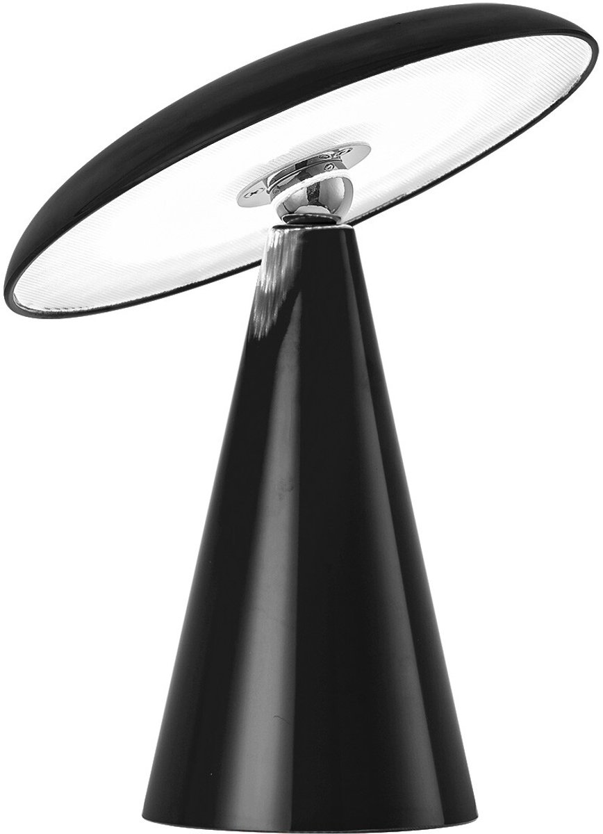 Bureaulamp Mush LED op accu zwart