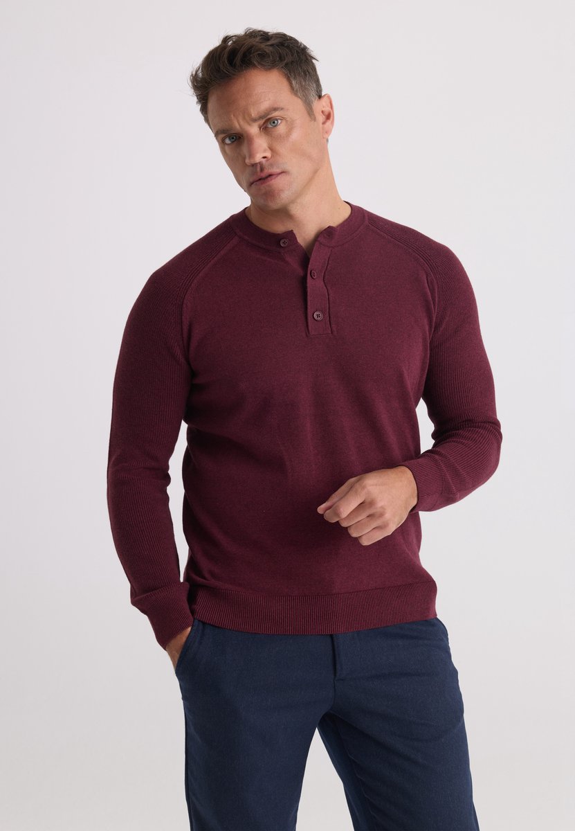 Felix Hardy Trui Met Ronde Hals - 100% Katoen Heren Bordeaux - L