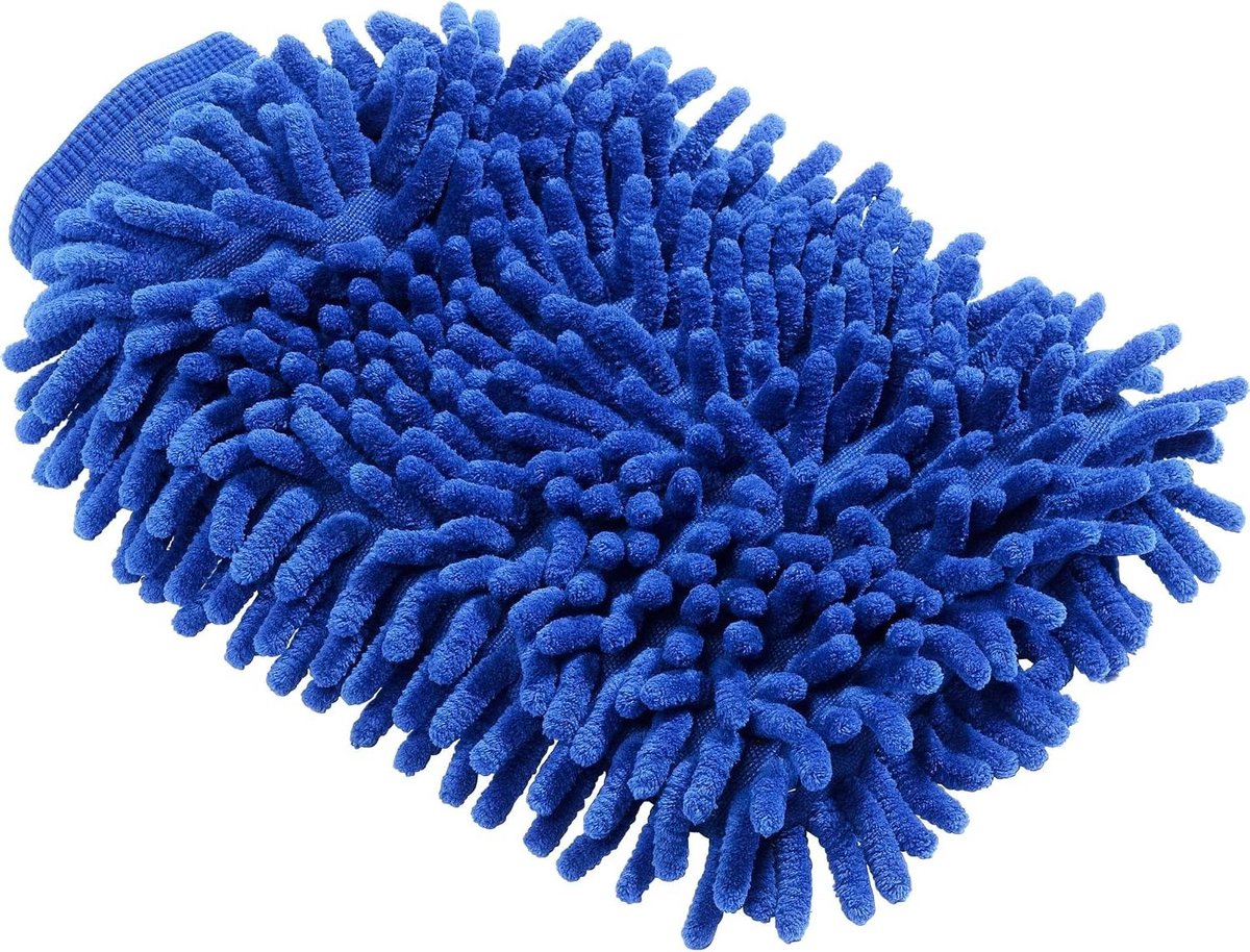 Microvezel Washandje - Droogwant Poets-handschoen - Auto Reinigen - Dubbelzijdig Gebruik - 150 g - Blauw